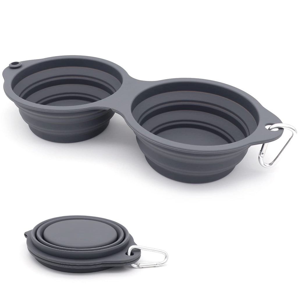 Double Collapsible Travel Bowls product view