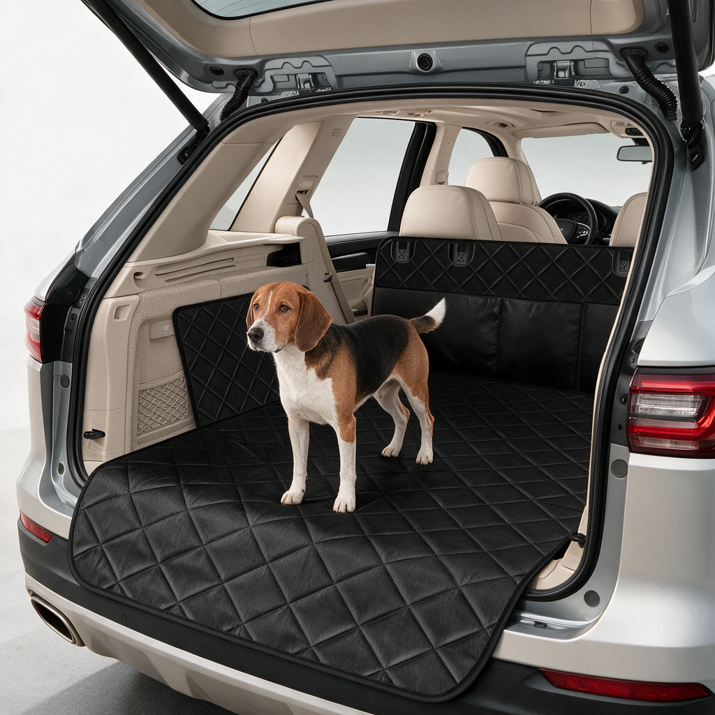 Dog Cargo Trunk Liner in use