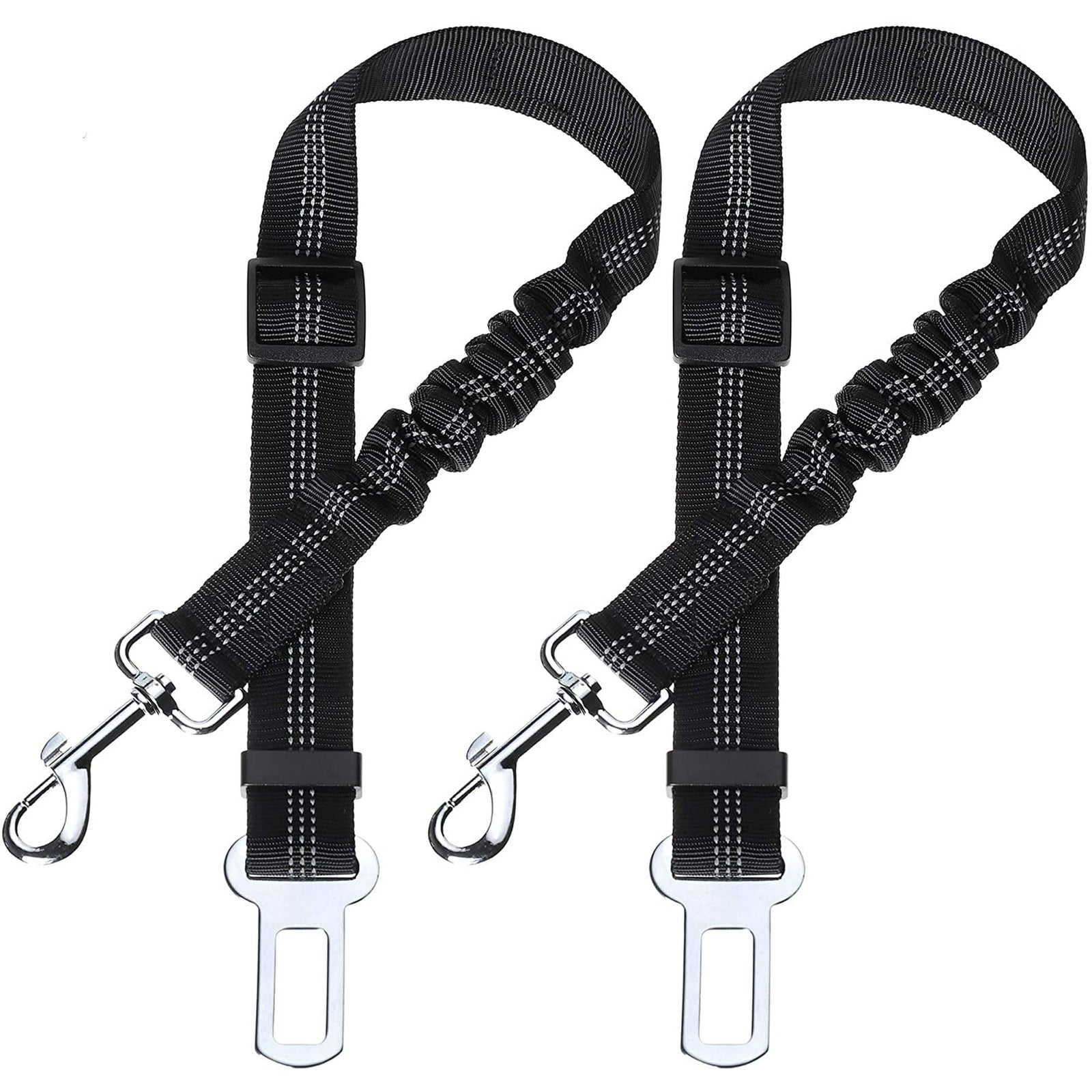 Elastic Pet Car Seat Belt — 2 Pack