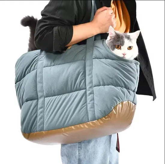 Quilted Pet Shoulder Carrier