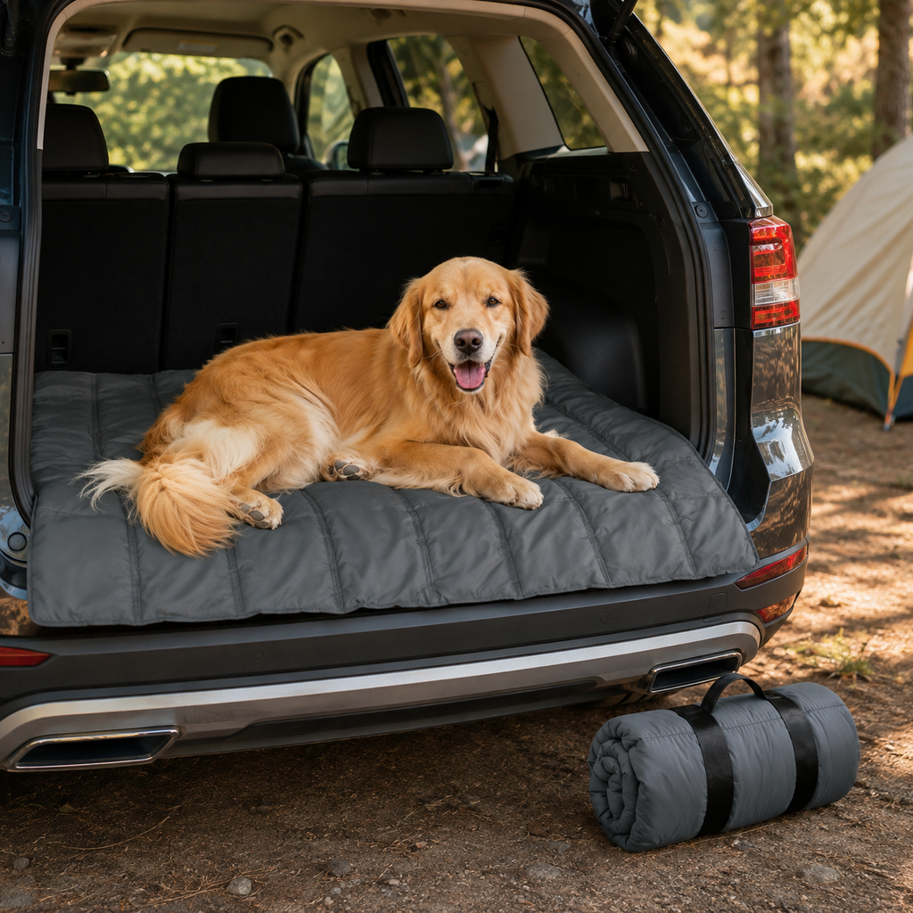Waterproof Pet Travel Blanket in use