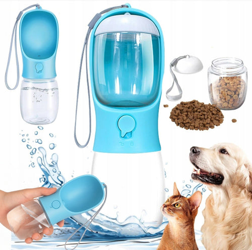 2-in-1 Pet Travel Water and Food Bottle product view